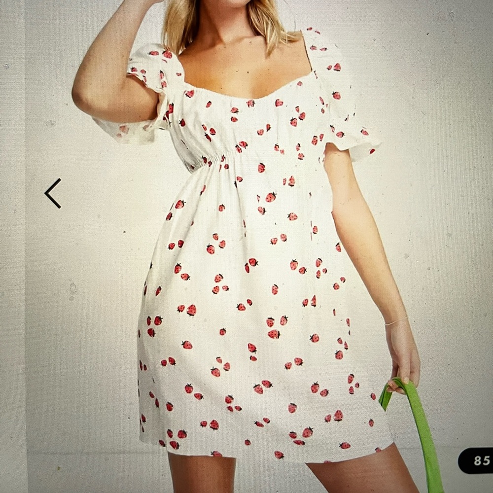 Strawberry print dress